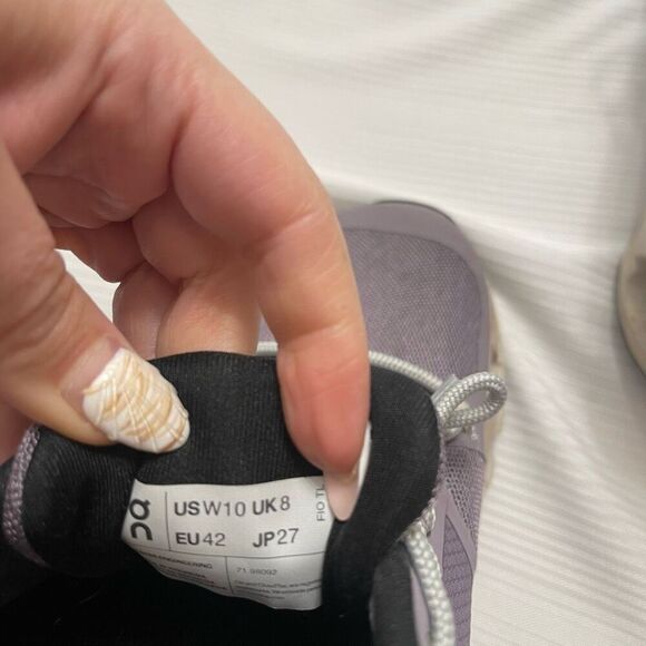 On Cloud Cloudflyer 4 Shark Pearl Sneakers Shoes Women’s Size 10 - Picture 6 of 10